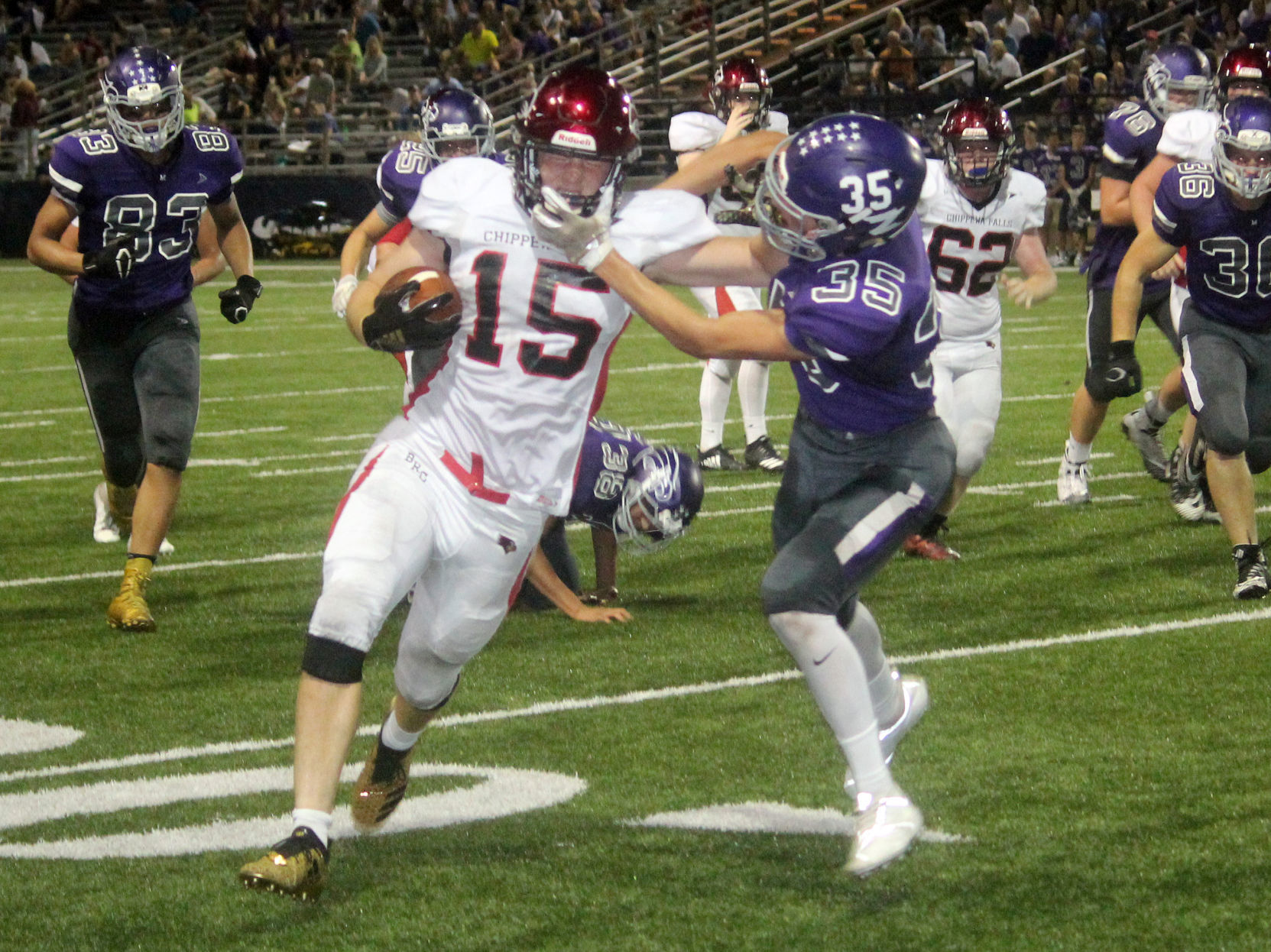 Chi-Hi football at Eau Claire Memorial 9-14-18